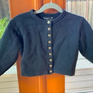 Agnes b snap cardigan